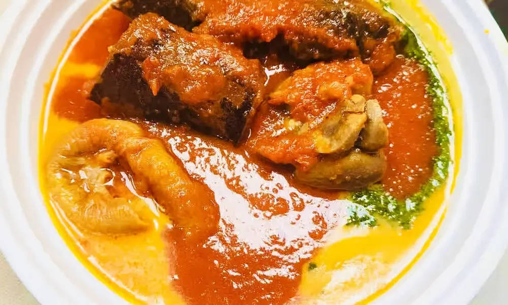 Delicious Amala & Abula at Global Pot Fusion Cuisine in Winnipeg, MB